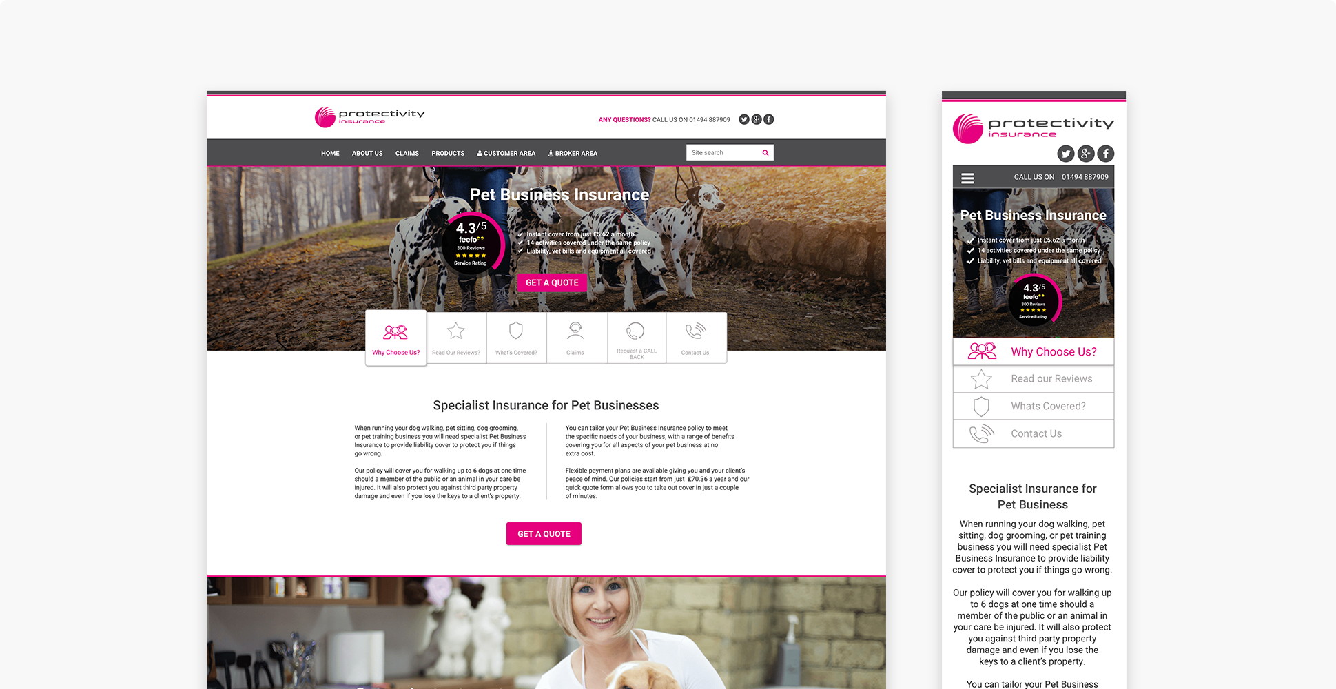 Protectivity Product Pages